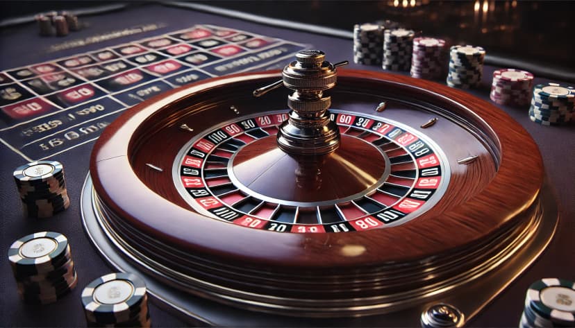 Live Roulette wheel spin in casino games